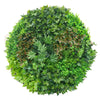 Artificial Green Wall Disk Art 150cm - Dense Green Sensation - Black Frame