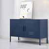 ArtissIn Base Metal Locker Storage Shelf Organizer Cabinet Buffet Sideboard Blue