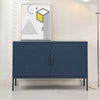 ArtissIn Base Metal Locker Storage Shelf Organizer Cabinet Buffet Sideboard Blue