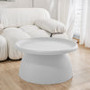 ArtissIn Coffee Table Mushroom Nordic Round Large Side Table 70CM White