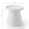 ArtissIn Coffee Table Mushroom Nordic Round Small Side Table 50CM White