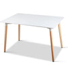 Artiss Dining Table 6 Seater Replica DSW Eiffel Cafe Kitchen White 120cm