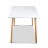 Artiss Dining Table 6 Seater Replica DSW Eiffel Cafe Kitchen White 120cm