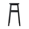 Artiss Set of 2 Beech Wood Bar Stools - Black