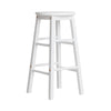 Artiss Set of 2 Beech Wood Backless Bar Stools - White