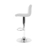 Artiss Set of 2 Line Style PU Leather Bar Stools - White