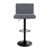 Artiss Set of 2 Bar Stools PU Leather Line Style - Grey