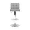 Artiss Set of 2 Fabric Swivel Bar Stools - Grey