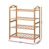 Artiss Bamboo Shoe Rack Organiser Wooden Stand Shelf 4 Tiers Shelves