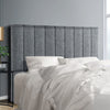 Artiss Double Size Bed Head Headboard Bedhead Fabric Frame Base SALA Grey