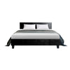 Artiss Neo Bed Frame PU Leather - Black Queen