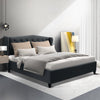 Artiss Pier Bed Frame Fabric - Charcoal Double