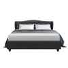 Artiss Pier Bed Frame Fabric - Charcoal Queen