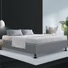 Artiss Bed Frame King Size Bed Base Mattress Platform Fabric Wooden Grey TOMI