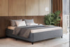 Artiss Bed Frame King Size Bed Base Mattress Platform Fabric Wooden Grey TOMI