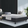 Artiss King Single Size Bed Base Frame Mattress Platform Fabric Wooden Charcoal TOMI