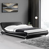 Artiss Flio Bed Frame PU Leather - Black Double