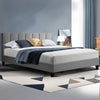 Artiss Anna Bed Frame Fabric - Grey Queen