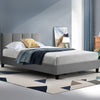 Artiss Anna Bed Frame Fabric - Grey Single