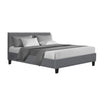 Artiss Neo Fabric Bed Frame - Grey Double