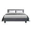 Artiss Neo Fabric Bed Frame - Grey Double