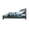 Artiss Neo Fabric Bed Frame - Grey Double