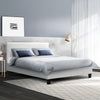 Artiss Neo PU Leather Bed Frame - White Double