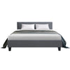 Artiss Neo Fabric Bed Frame - Grey Queen