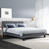 Artiss Neo Fabric Bed Frame - Grey Queen