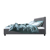 Soho Bed Frame Fabric - Grey King