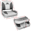 Seamanship Set of 2 Folding Swivel Boat Seats - Grey