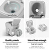 Weisshorn 20L Outdoor Portable Toilet Camping Shower Tent Pop Up Change Room BL