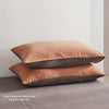 Cosy Club Sheet Set Cotton Sheets Queen Orange Brown