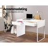 Artiss Metal Desk with 2 Drawers - White