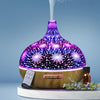 DEVANTI Aroma Aromatherapy Diffuser 3D LED Night Light Firework Air Humidifier Purifier 400ml Remote Control