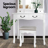 Artiss Dressing Table with Mirror - White