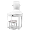 Artiss Dressing Table Stool Set Makeup Mirror Jewellery Cabinet Drawer Organizer