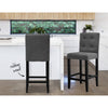 Artiss Set of 2 Provincial Style Bar Stools - Charcoal