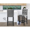 Artiss Set of 2 Provincial Style Bar Stools - Grey