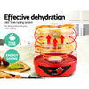 Devanti Food Dehydrator with 7 Trays - Red