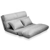 Artiss Lounge Sofa Bed Floor Recliner Chaise Folding Linen Farbric