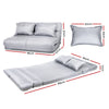 Artiss Lounge Sofa Bed Floor Recliner Chaise Folding Linen Farbric