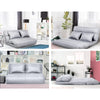 Artiss Lounge Sofa Bed Floor Recliner Chaise Folding Linen Farbric