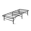 Artiss Foldable Single Metal Bed Frame - Black