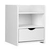 Artiss Bedside Table Drawer - White