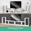 Artiss DIY L Shaped Display Shelf - White