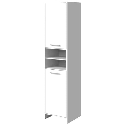 Artiss 185cm Bathroom Tallboy Toilet Storage Cabinet Laundry Cupboard Adjustable Shelf White