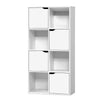 Artiss Display Shelf 8 Cube Storage 4 Door Cabinet Organiser Bookshelf Unit White