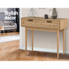 Artiss Rattan Console Table Drawer Storage Hallway Tables Drawers