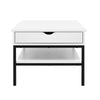 Artiss Lift Up Top Coffee Table Wooden Tables Hidden Book Storage Drawers 120CM